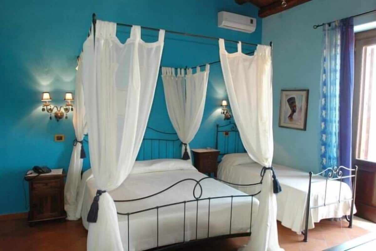 Chambre Quadruple Confort, vue jardin