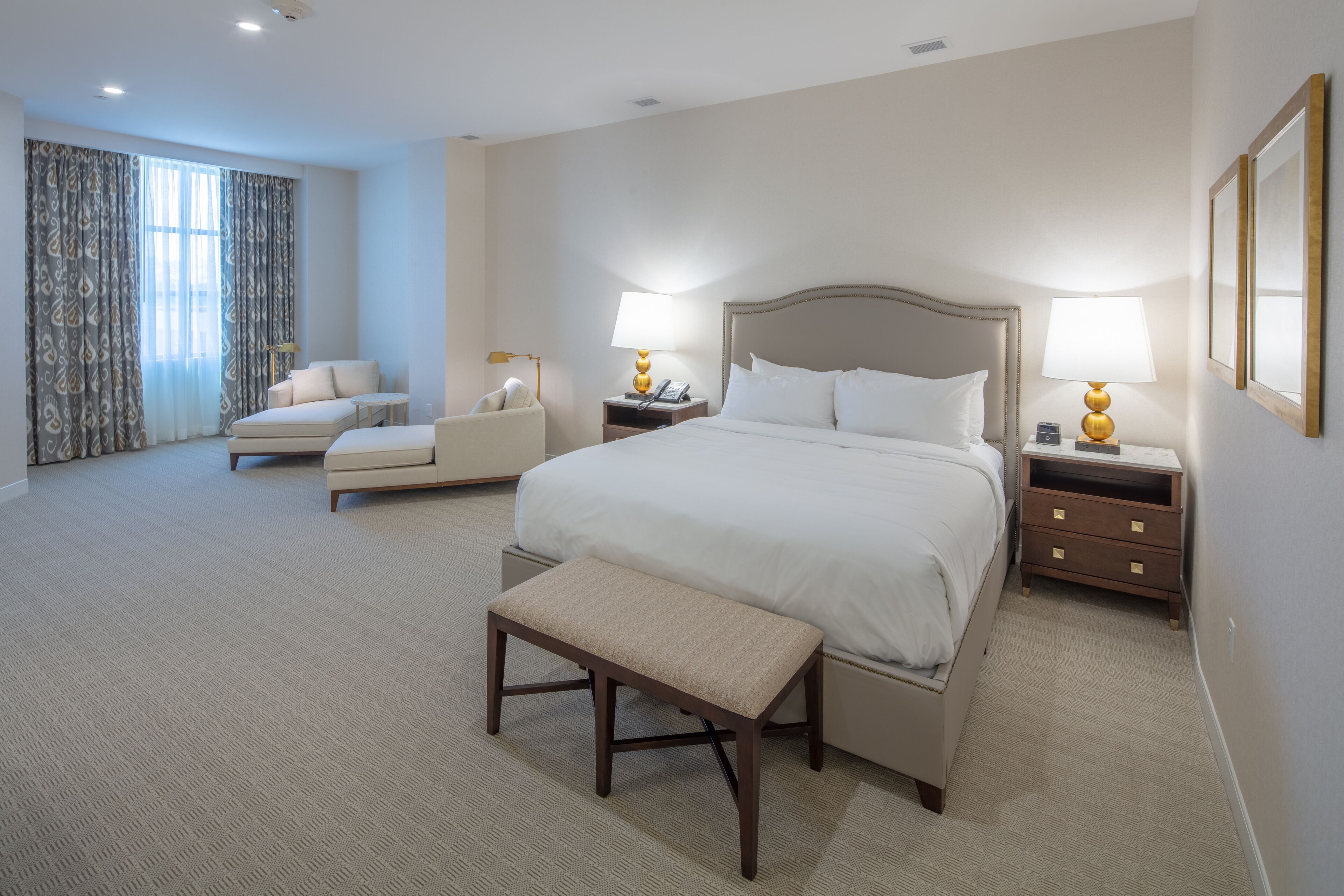 Premium bedding, pillowtop beds, in-room safe, desk