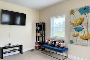Smart TV, Netflix, books, streaming services