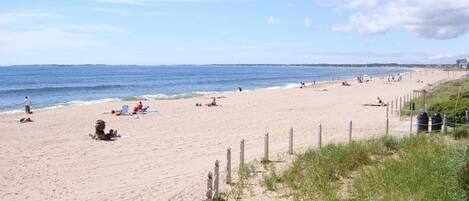 Vlak bij het strand