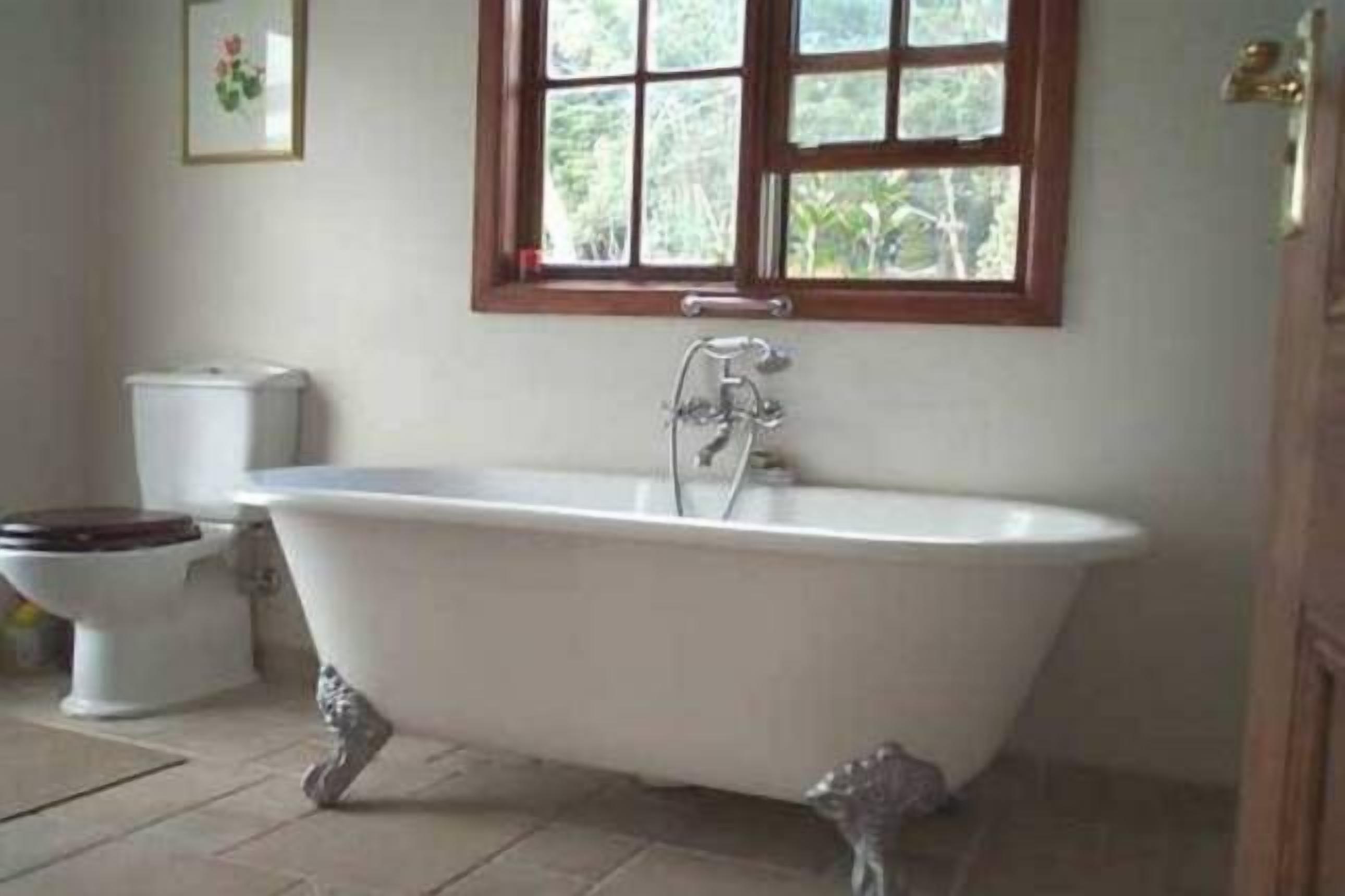 Bañera con ducha, secador de pelo, toallas, jabón