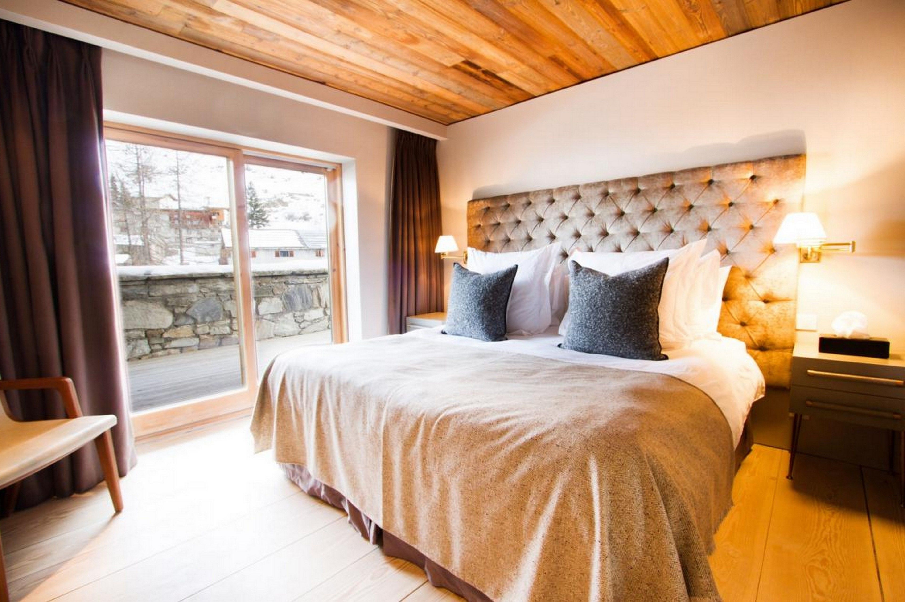 Deluxe-Chalet, 1 Queen-Bett, Nichtraucher, Bergblick | Blick vom Balkon