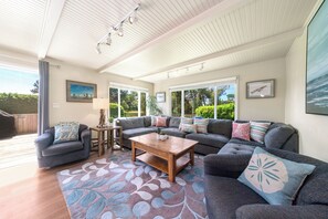 Smart TV, table football, ping pong, books