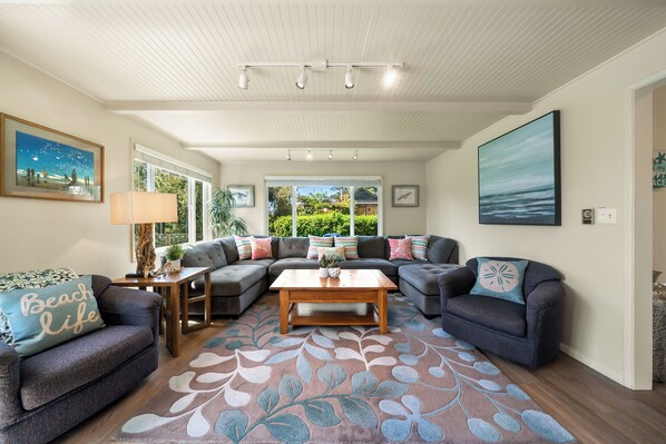 Smart TV, table football, ping pong, books