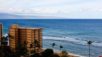 On the beach, beach towels