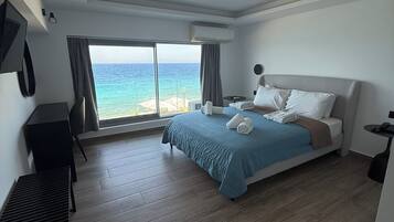 1 svefnherbergi, míníbar, öryggishólf í herbergi, myrkratjöld/-gardínur