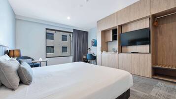 Minibar, in-room safe, desk, blackout curtains