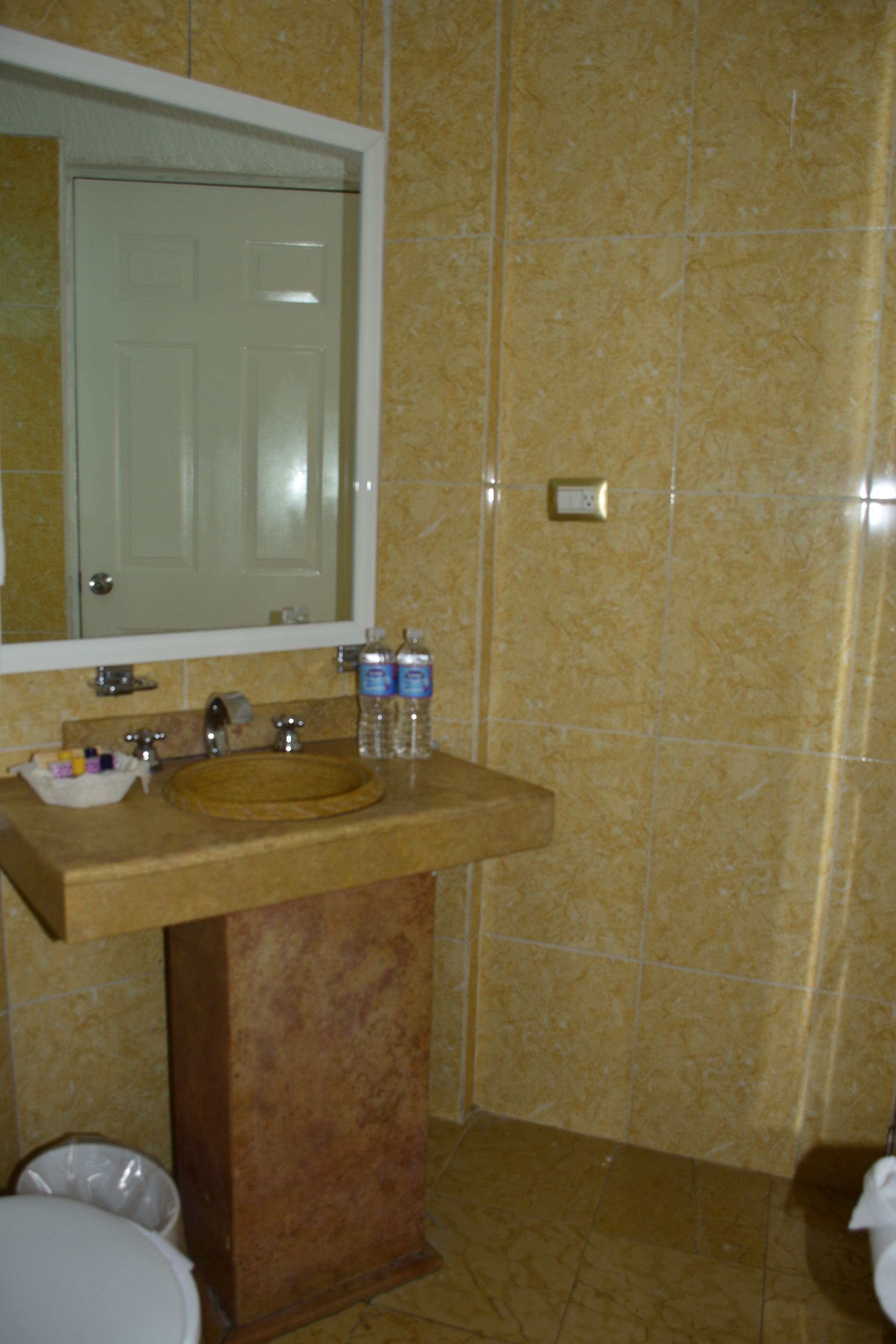 basic room, 1 king bed | bathroom | free toiletries, hair dryer, towels