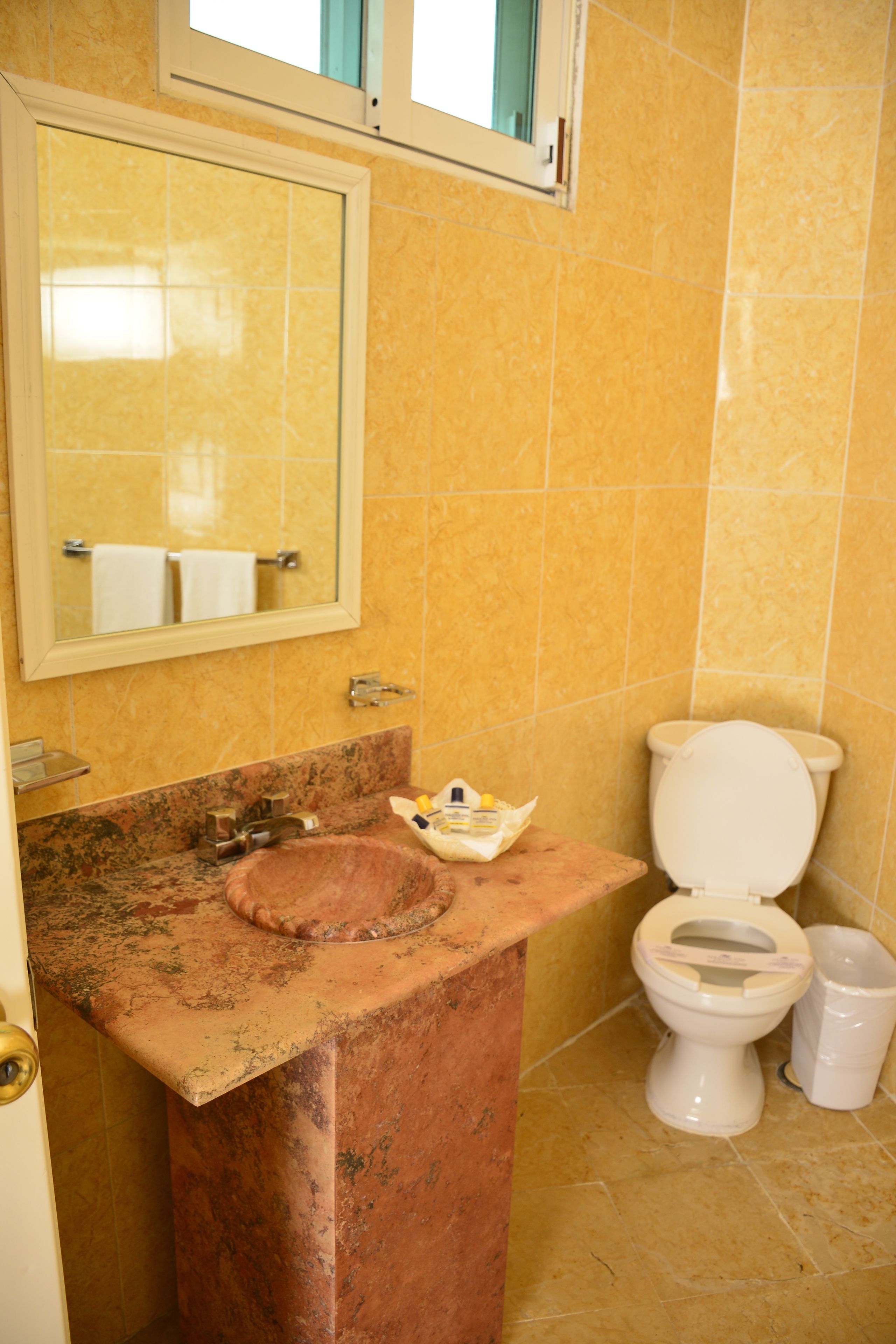 double room, 2 double beds | bathroom | free toiletries, hair dryer, towels