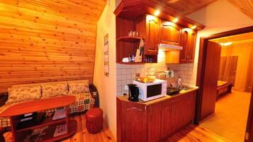 Panoramic Suite, 1 King Bed with Sofa bed, Non Smoking | Private kitchenette | Fridge, microwave