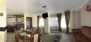 Panoramic Apartment, Multiple Beds, Non Smoking | Living area