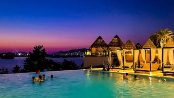 2 indoor pools, 4 outdoor pools, cabanas (surcharge)
