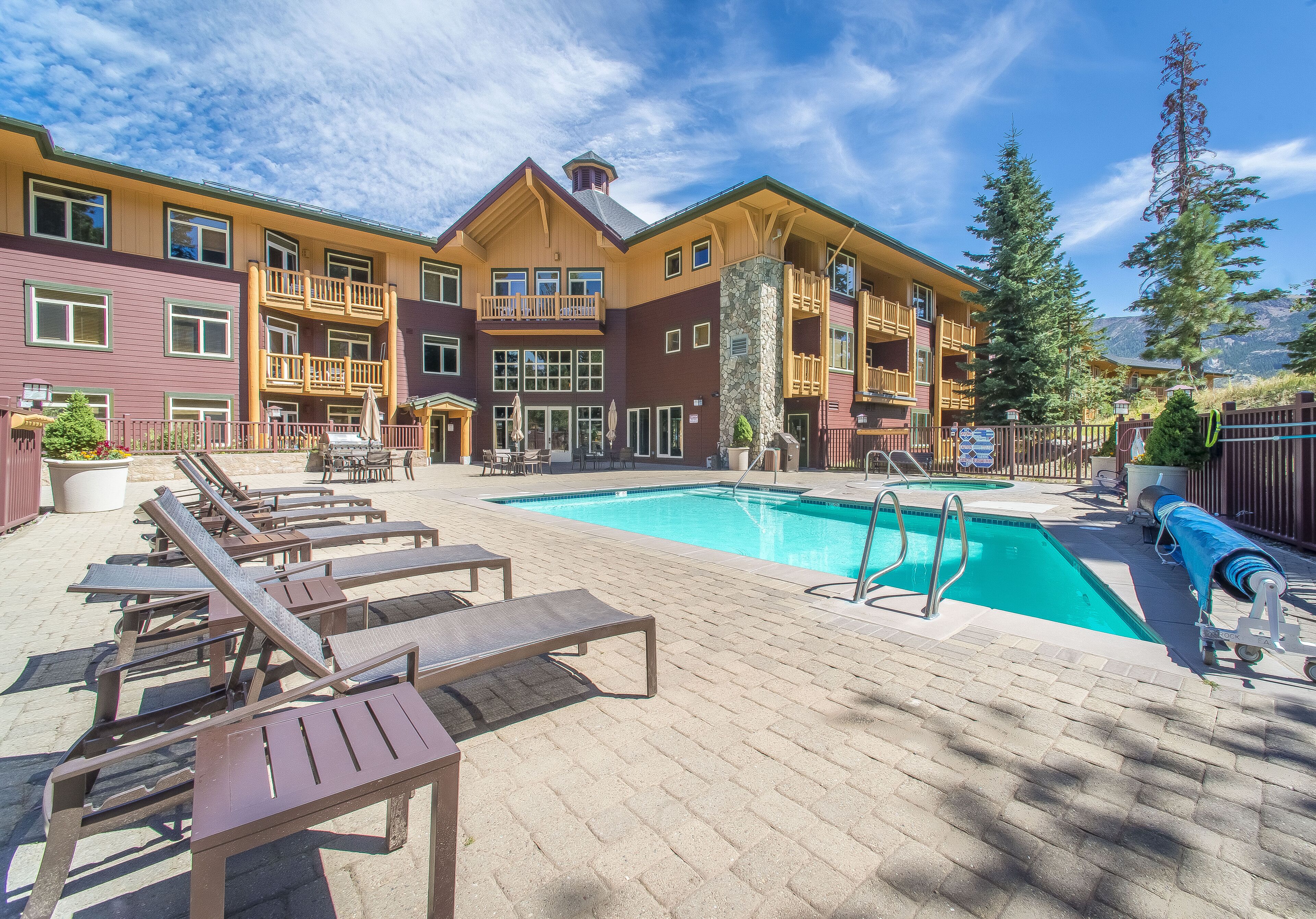 A heated pool