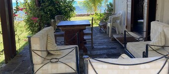 A bungalow right on the water, with one of the world’s most beautiful views.