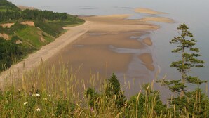 På stranden og strandhåndklær
