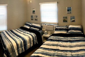 2 bedrooms, iron/ironing board, travel crib, free WiFi