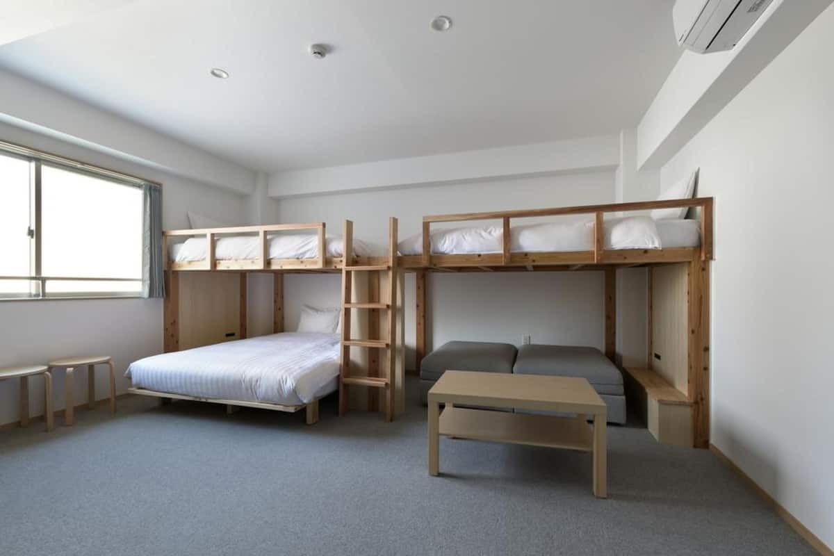 Blackout curtains, free WiFi, bed sheets