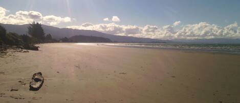Tæt på stranden, badehåndklæder