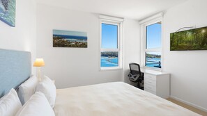 2 bedrooms, bed sheets