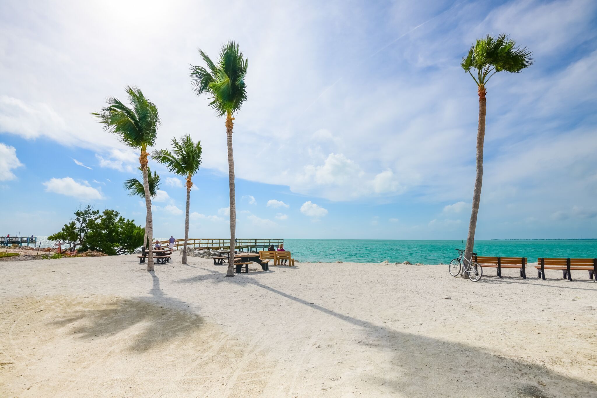 Sun-loungers, beach towels