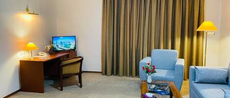 One-Bedroom Apartment | Living area | Plasma TV