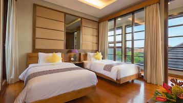 Villa, 3 Bedrooms, Private Pool, Pool View | In-room safe, desk, iron/ironing board, cribs/infant beds