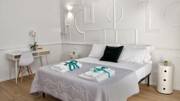 Design-Doppelzimmer (4) | Bettwäsche aus ägyptischer Baumwolle, hochwertige Bettwaren