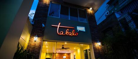 Front of property – evening/night