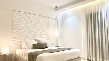 Deluxe Junior Suite | Luxe beddengoed, donzen dekbedden, bedden met traagschuimmatras