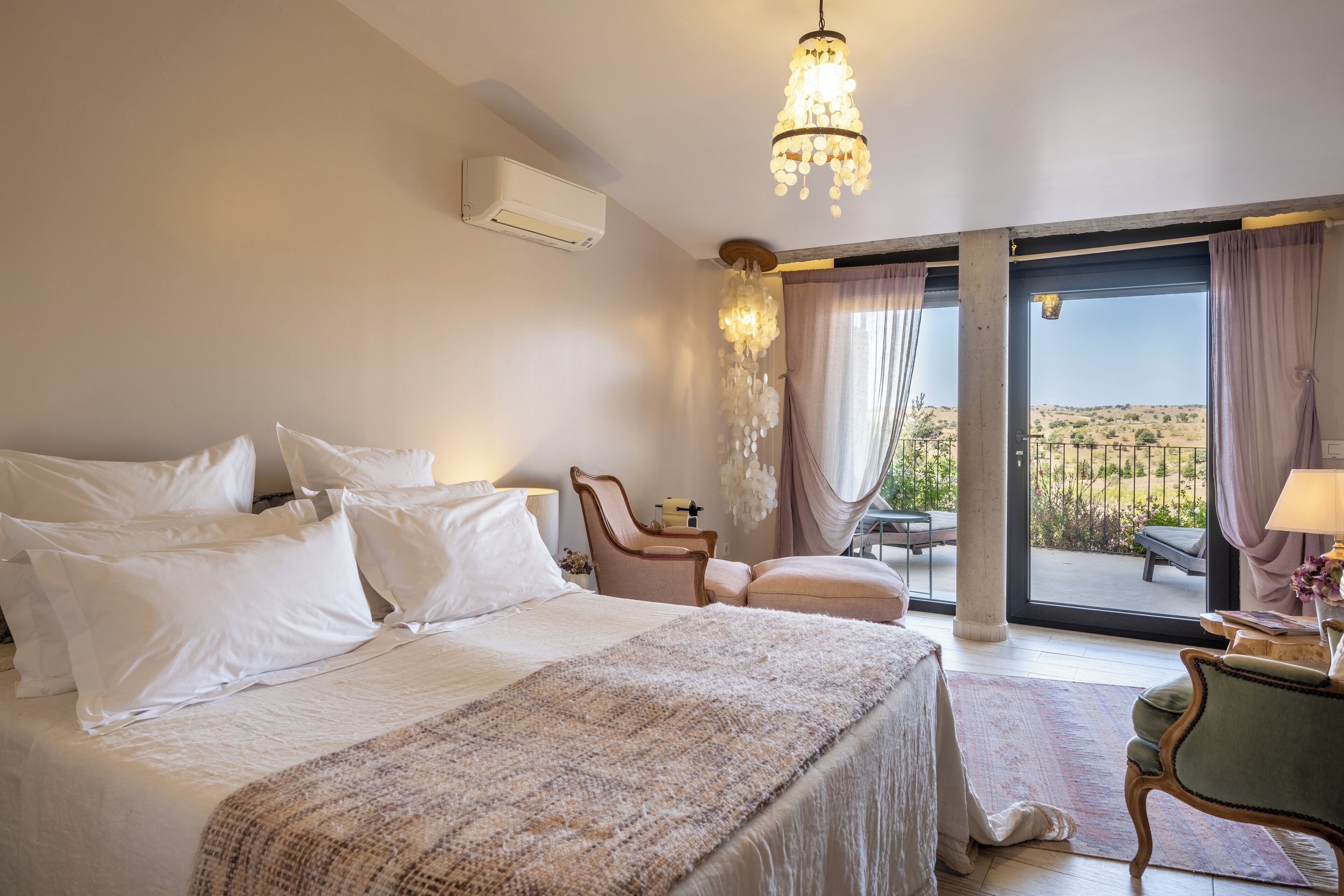 honeymoon suite, 1 queen bed, private bathroom, valley view (natura) | premium bedding, pillow-top beds, desk, blackout curtains