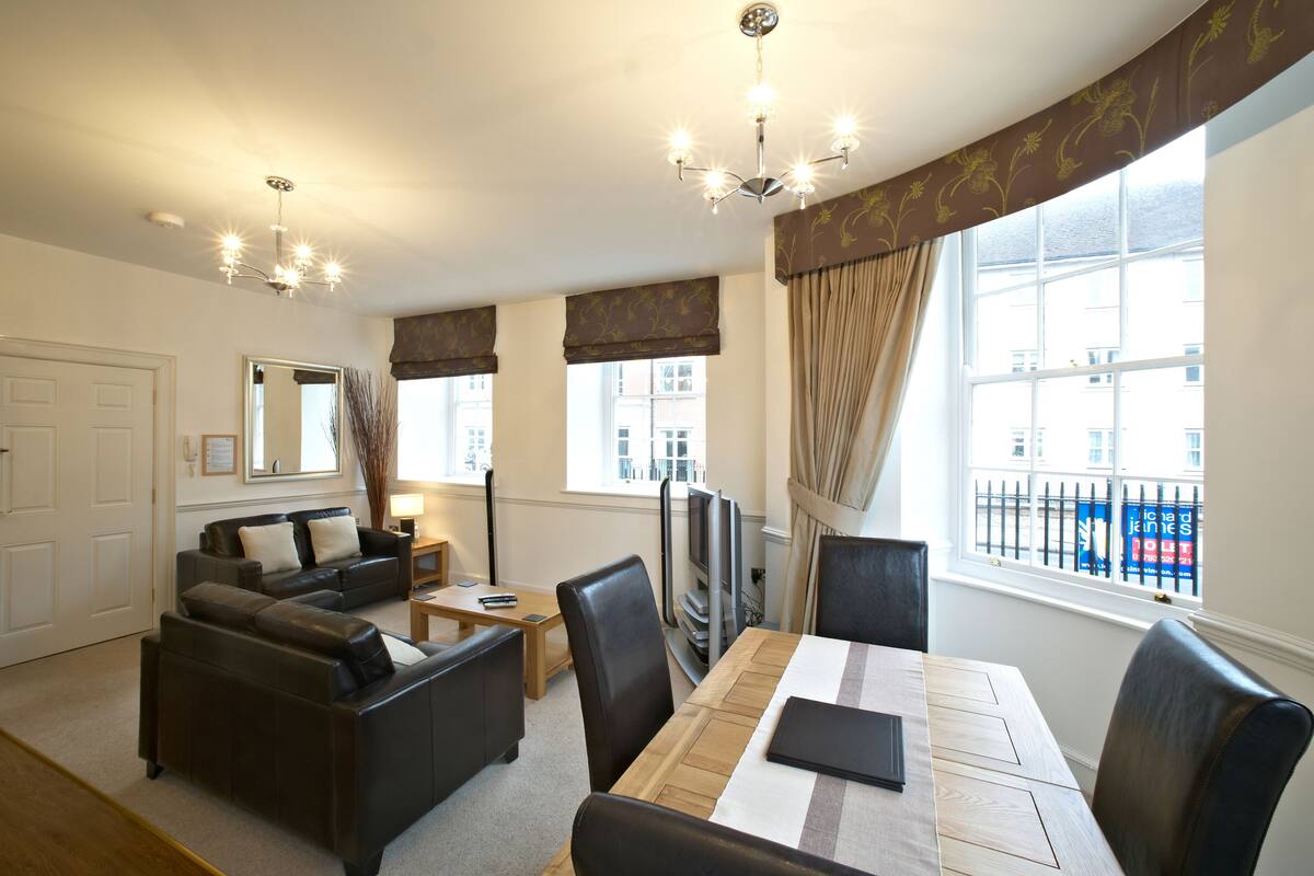 Superior Apartment, 1 Double Bed, Non Smoking | Living area | LED TV, DVD player