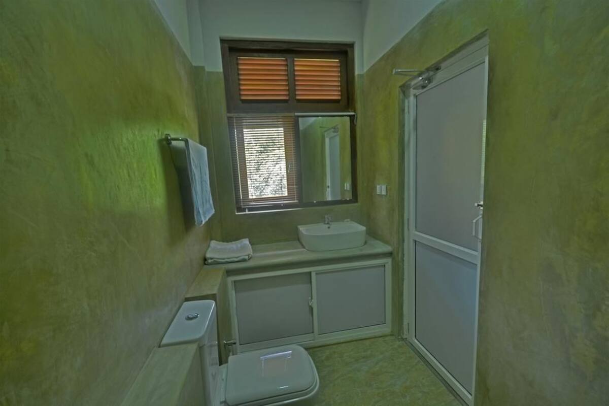 Deluxe Double Room, Mountain View | Bathroom | Shower, rainfall showerhead, free toiletries, hair dryer