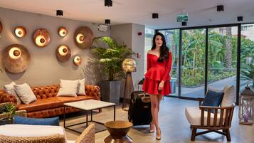 Sittområde i lobbyn