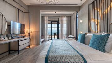 Infinity King Suite | 1 quarto, frigobar, cofres nos quartos, individualmente decorados