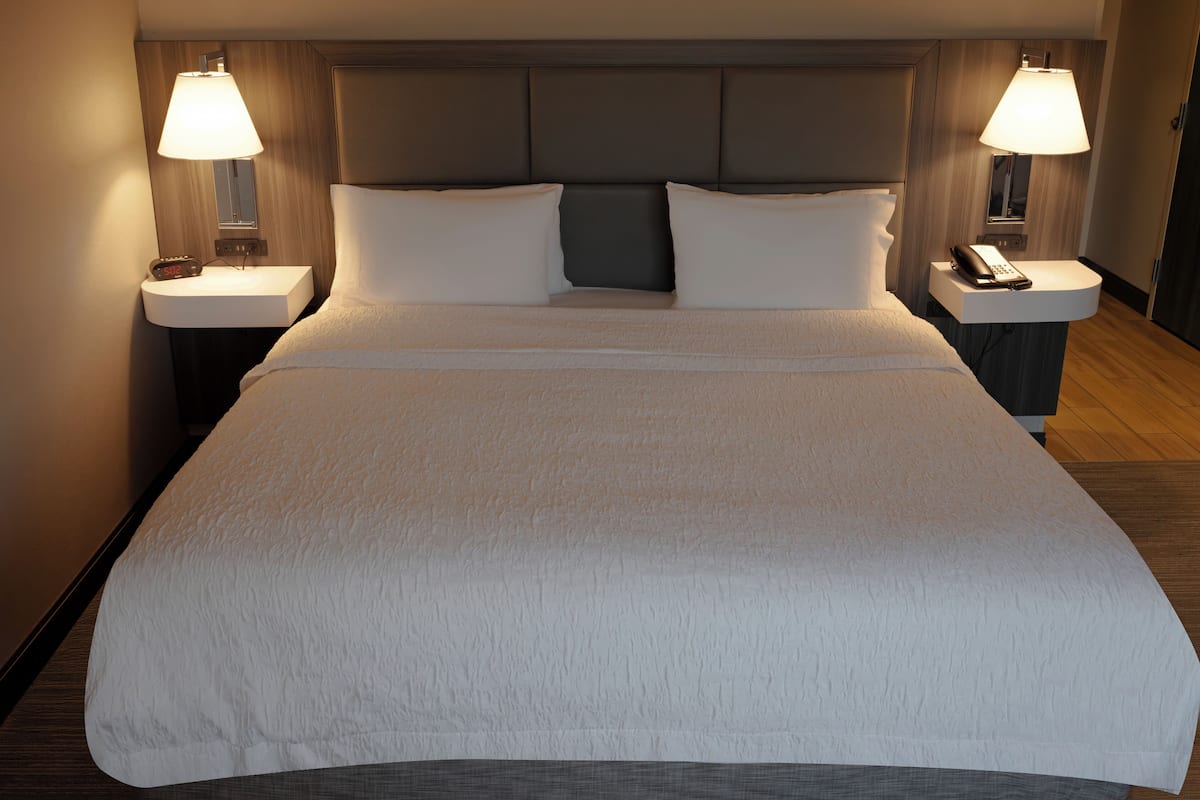 Single Room, 1 King Bed | Desk, laptop workspace, iron/ironing board, travel crib