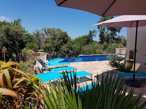 Terrace/patio - PINARELLO VILLA 5 * 280 m2 7 BEDROOMS SWIMMING POOL/SPA BEACH 5' SEA/MOUNTAIN VIEW (Sainte Lucie de Porto Vecchio , Zonza)