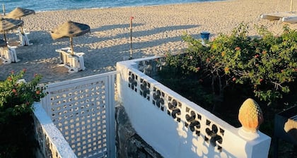 Beautiful villa with sea view, large garden and private access to the beach
