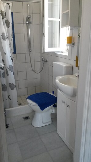 Shower, hair dryer, towels, soap - HOUSE NEARBY THE SEA (Kamari Sangriou)