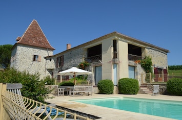 View from the west side and swimingpool