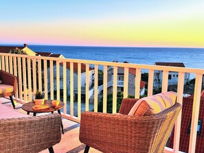 Apartamento panorámico, 3 habitaciones, vistas al mar | Terraza o patio