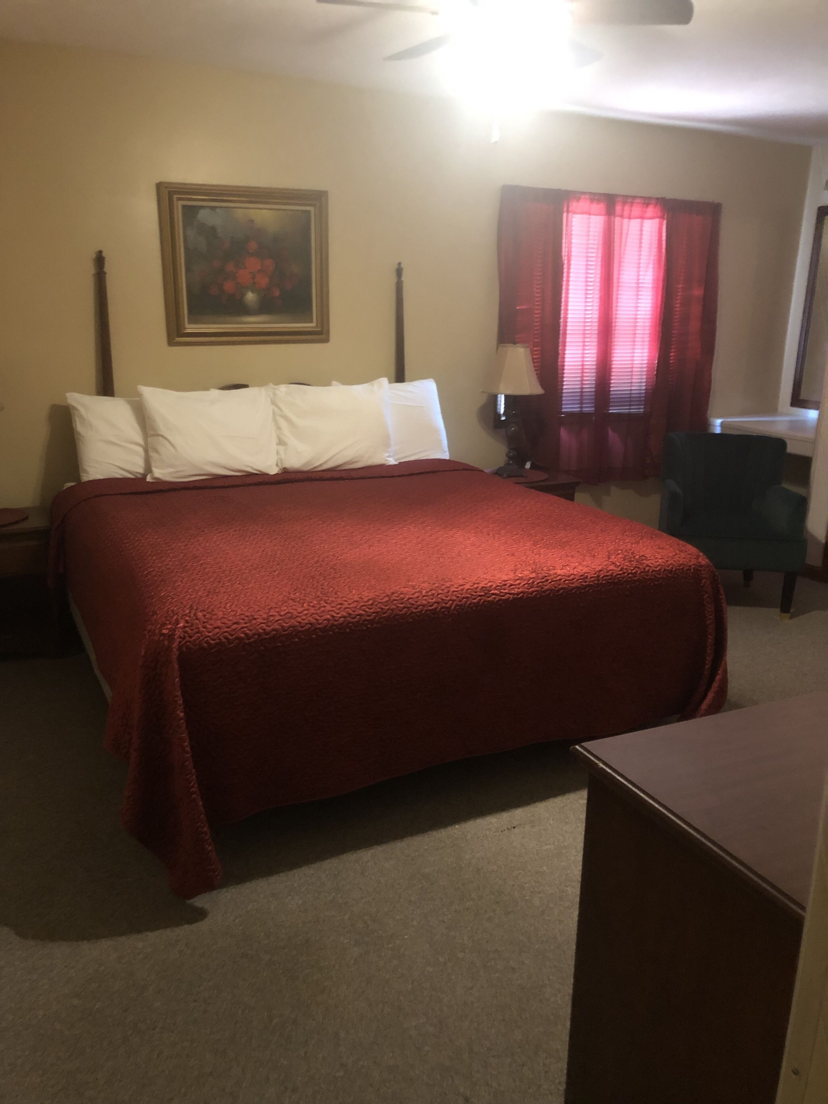 Individually decorated, individually furnished, iron/ironing board