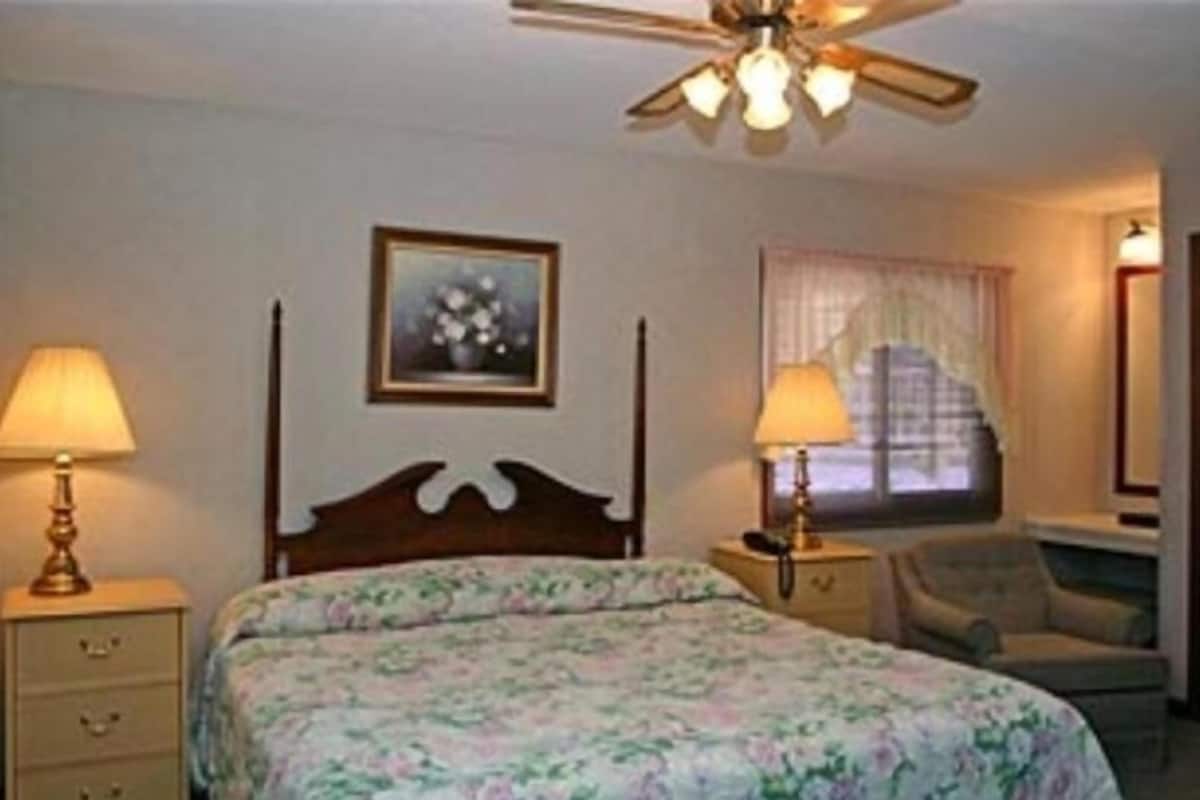 Individually decorated, individually furnished, iron/ironing board