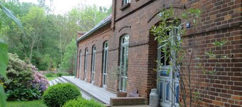 Old farmhouse on the Baltic Sea, with terrace