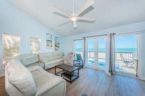 TV, fireplace - Your own private Beachfront Home On the Sands of the Gulf. Can't get any closer (Indian Shores)