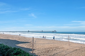 Na praia
