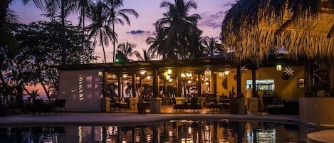 Front of property – evening/night