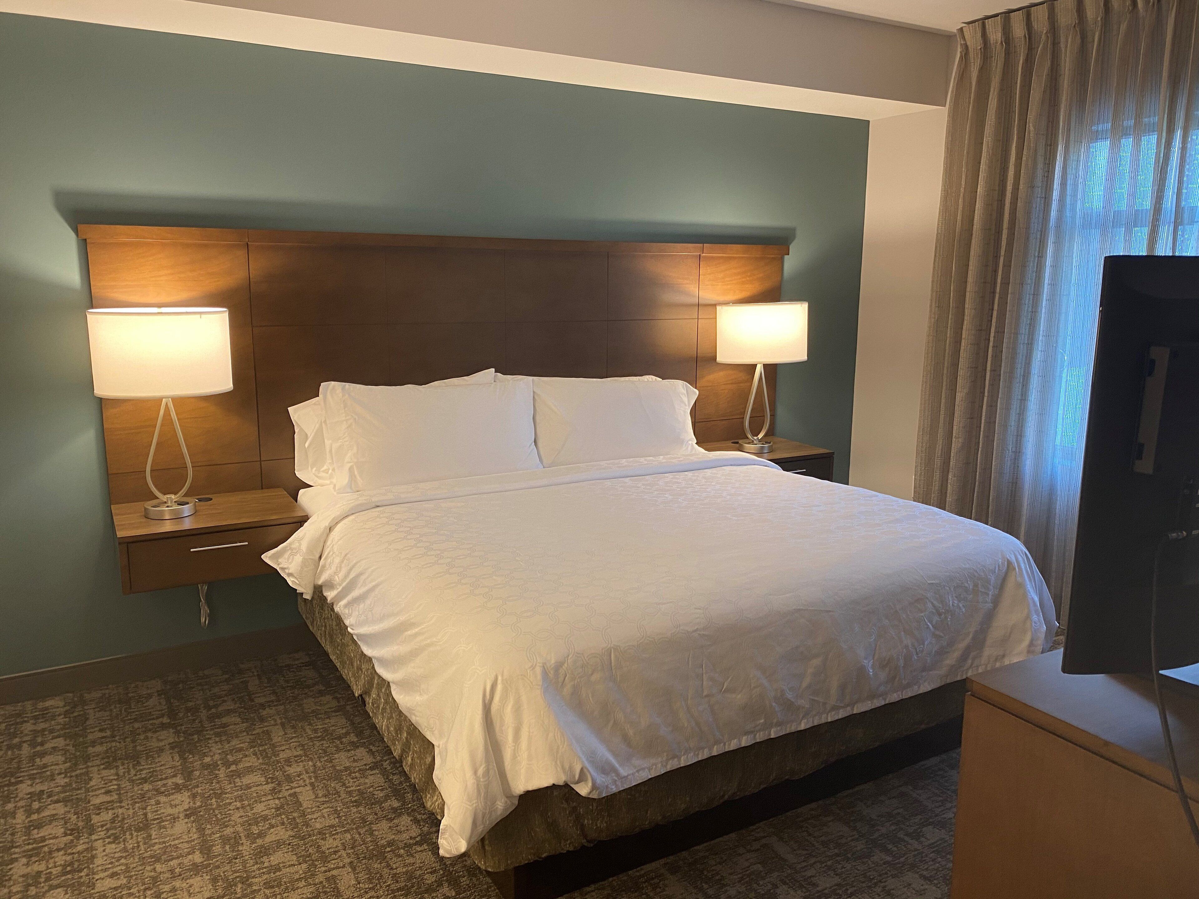 Suite, 1 Bedroom, Kitchen | Premium bedding, desk, laptop workspace, blackout drapes