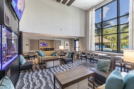 Sala de estar en el lobby