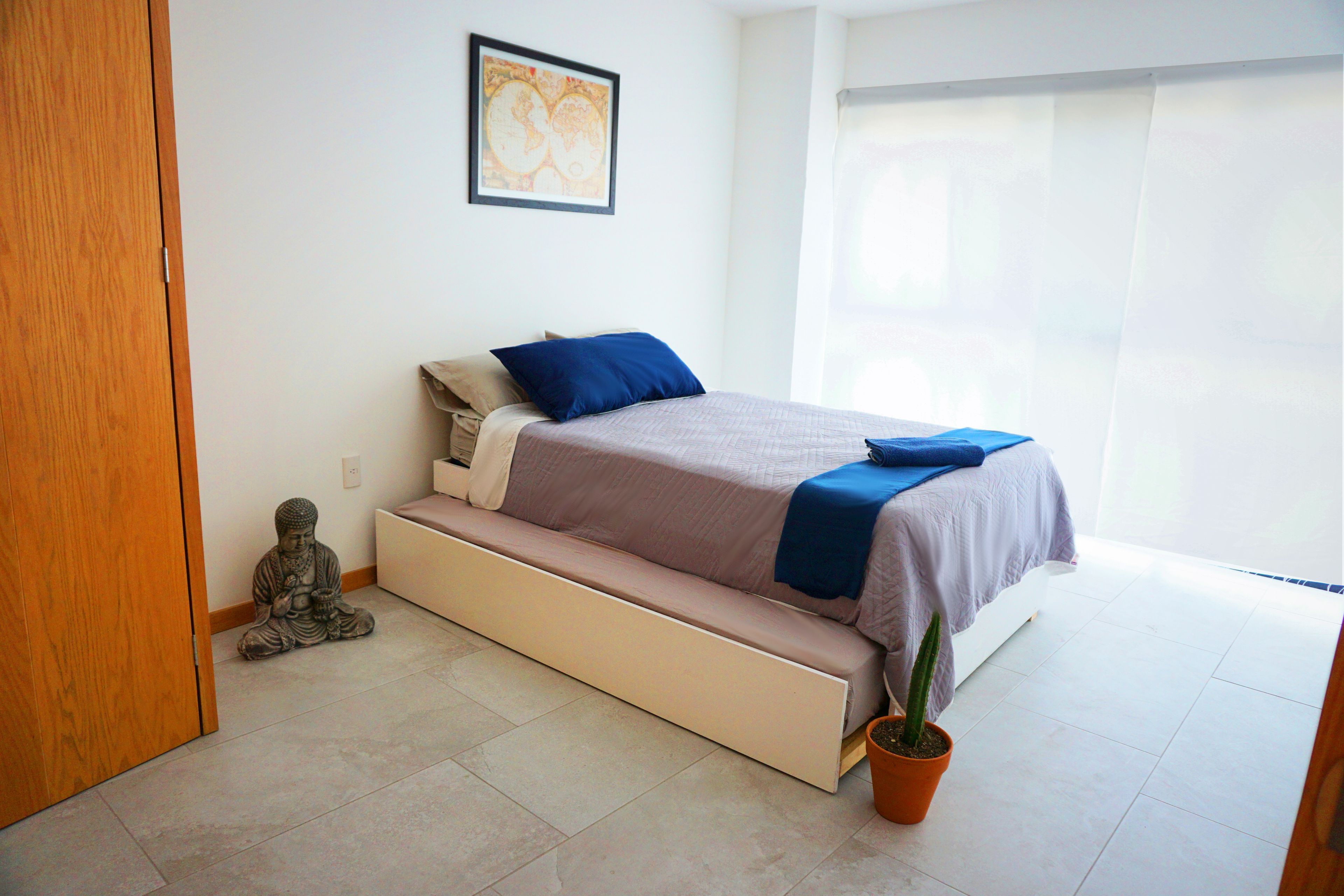 premium triple room with private bathroom, in shared apartment | desk, soundproofing, iron/ironing board, free wifi