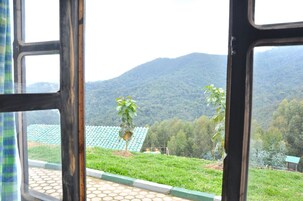 Habitación panorámica doble, 1 cama doble, no fumadores, vistas a la montaña